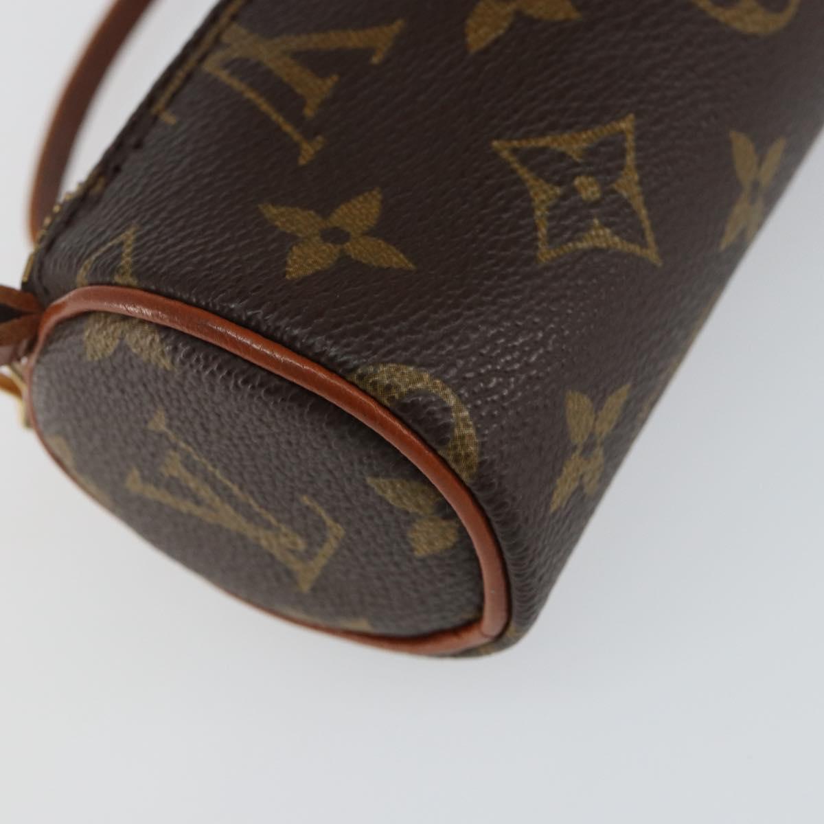 LOUIS VUITTON Monogram Papillon Pouch LV Auth BA6063