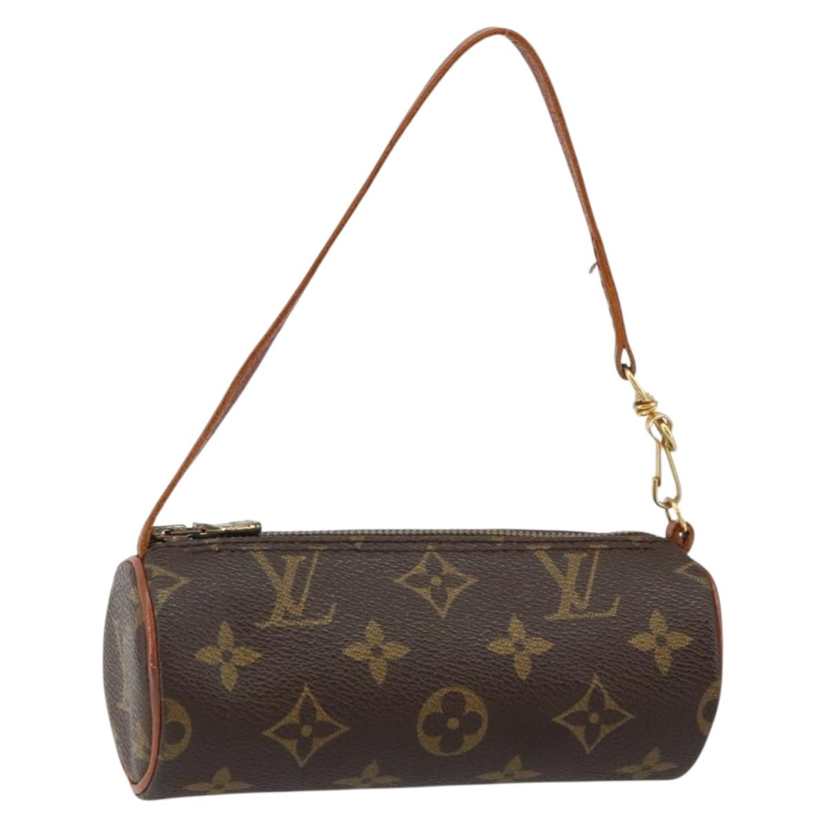 LOUIS VUITTON Monogram Papillon Pouch LV Auth BA6063