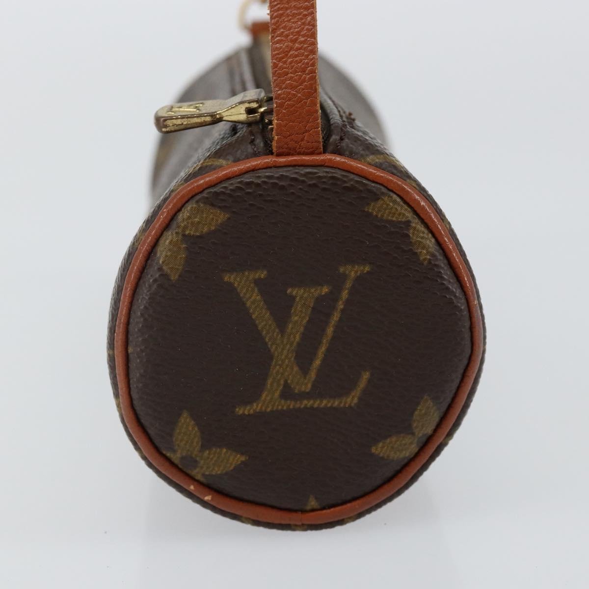 LOUIS VUITTON Monogram Papillon Pouch LV Auth BA6063