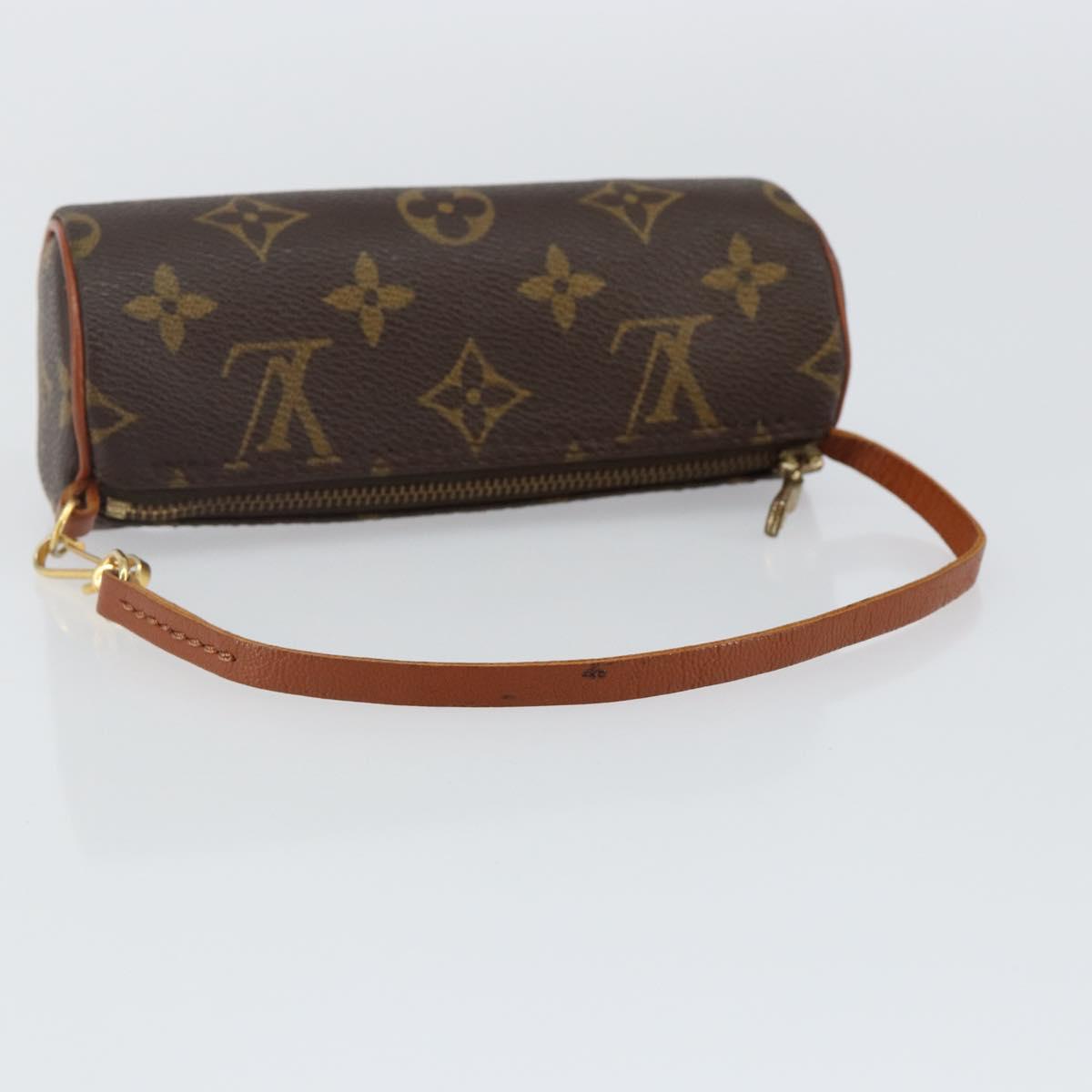 LOUIS VUITTON Monogram Papillon Pouch LV Auth BA6063