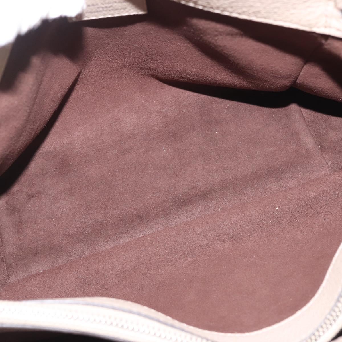 LOUIS VUITTON Monogram Mahina Sevres Bag Leather Beige M41791 LV Auth BA6064