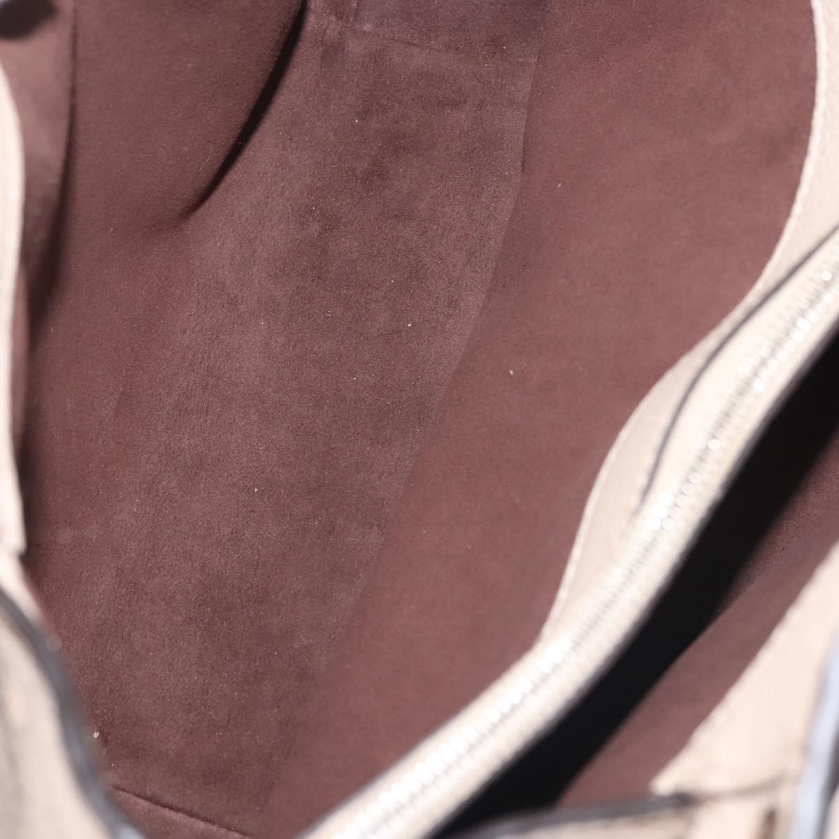 LOUIS VUITTON Monogram Mahina Sevres Bag Leather Beige M41791 LV Auth BA6064