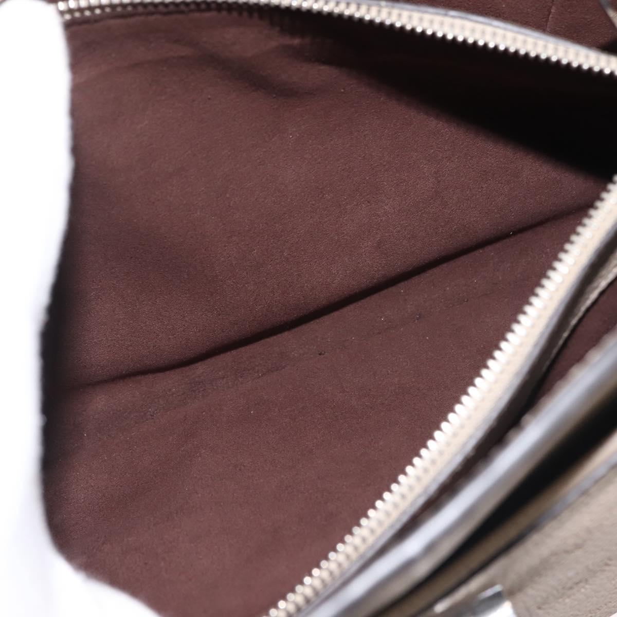 LOUIS VUITTON Monogram Mahina Sevres Bag Leather Beige M41791 LV Auth BA6064