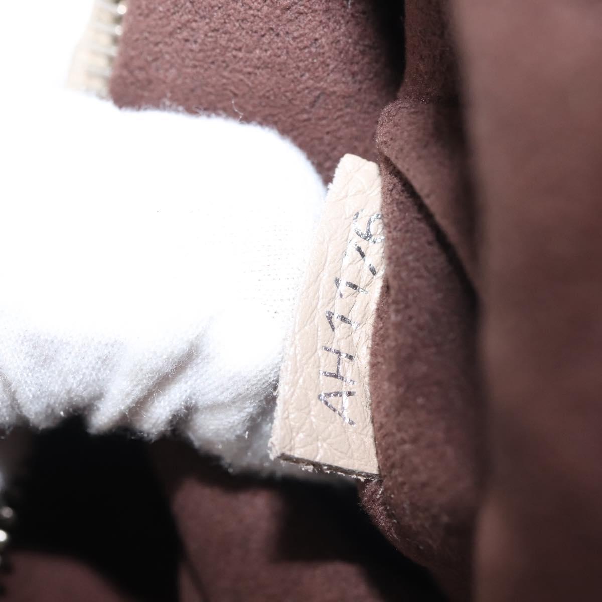 LOUIS VUITTON Monogram Mahina Sevres Bag Leather Beige M41791 LV Auth BA6064