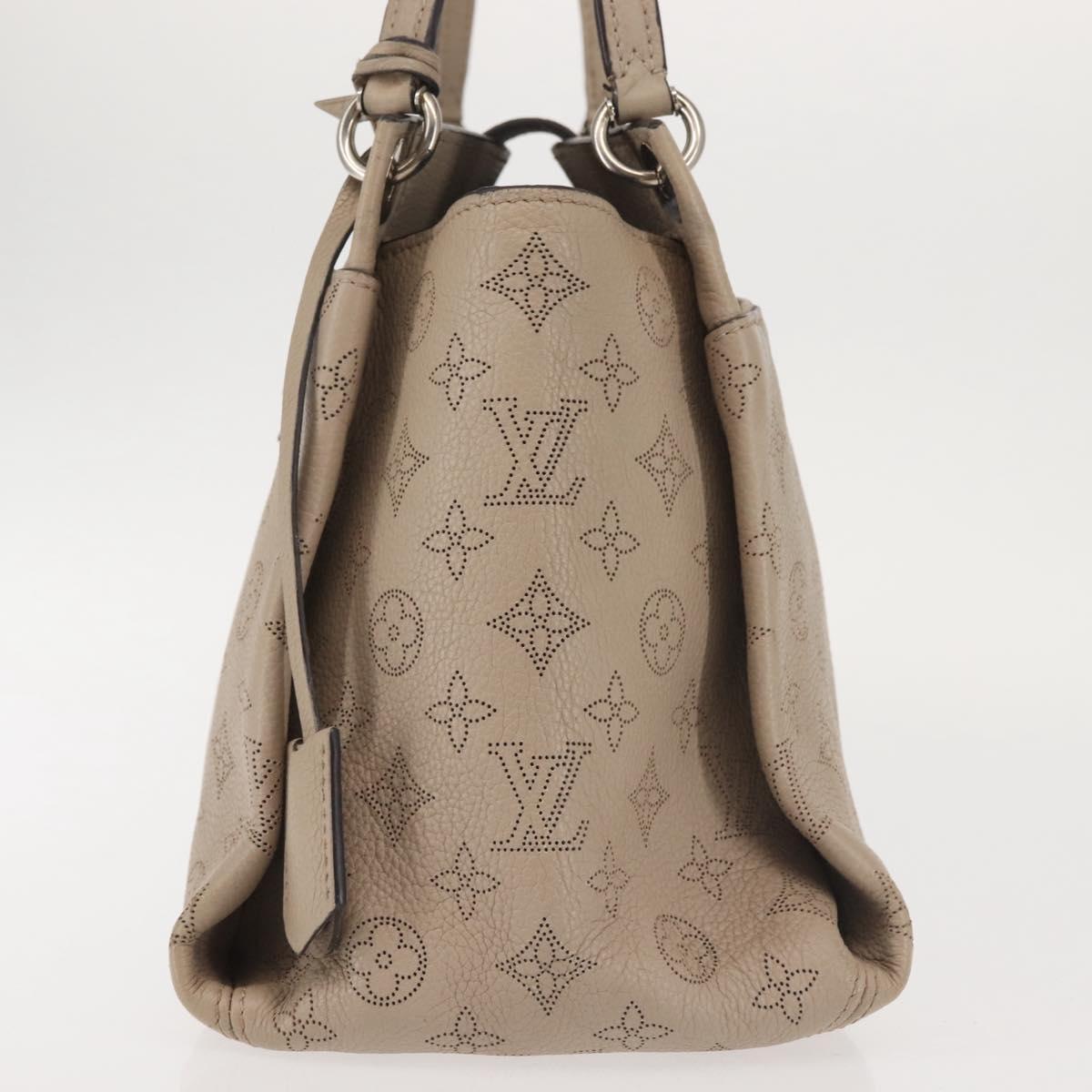 LOUIS VUITTON Monogram Mahina Sevres Bag Leather Beige M41791 LV Auth BA6064