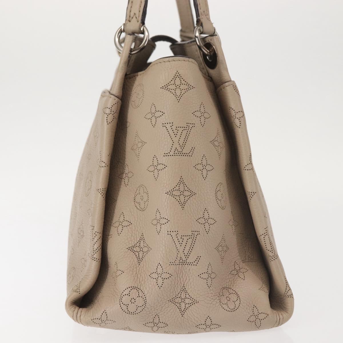 LOUIS VUITTON Monogram Mahina Sevres Bag Leather Beige M41791 LV Auth BA6064