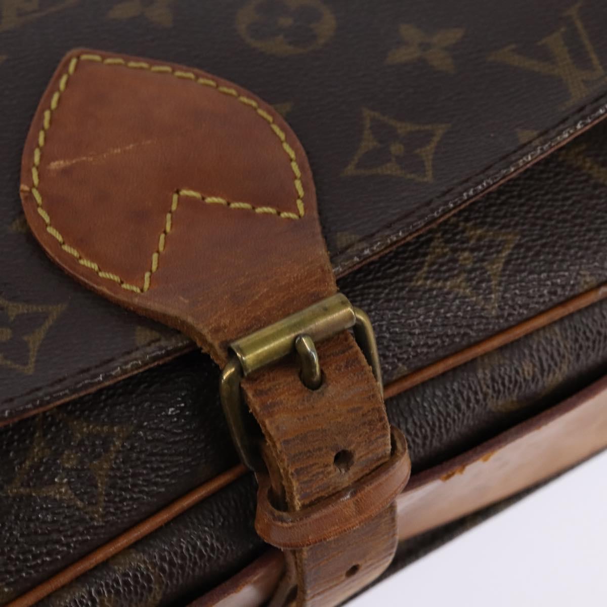 LOUIS VUITTON Monogram Cartouchiere GM Shoulder Bag M51252 LV Auth BA6070