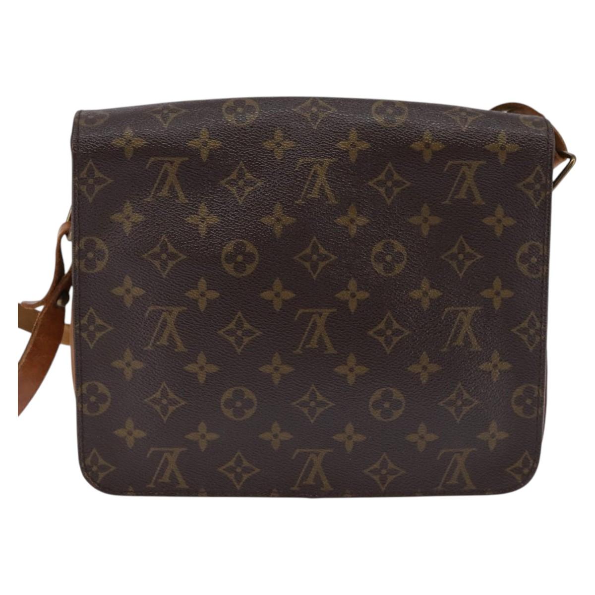 LOUIS VUITTON Monogram Cartouchiere GM Shoulder Bag M51252 LV Auth BA6070