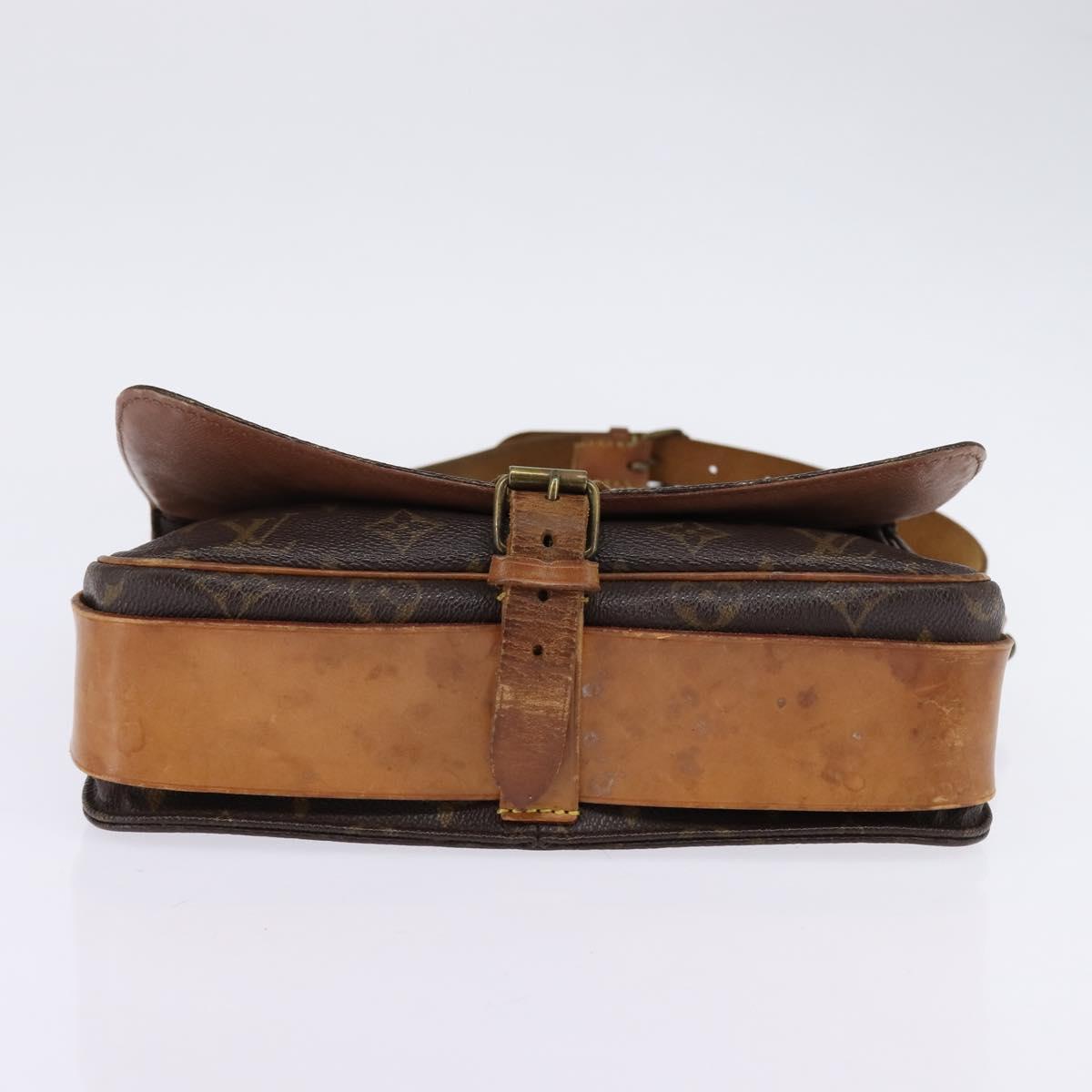 LOUIS VUITTON Monogram Cartouchiere GM Shoulder Bag M51252 LV Auth BA6070