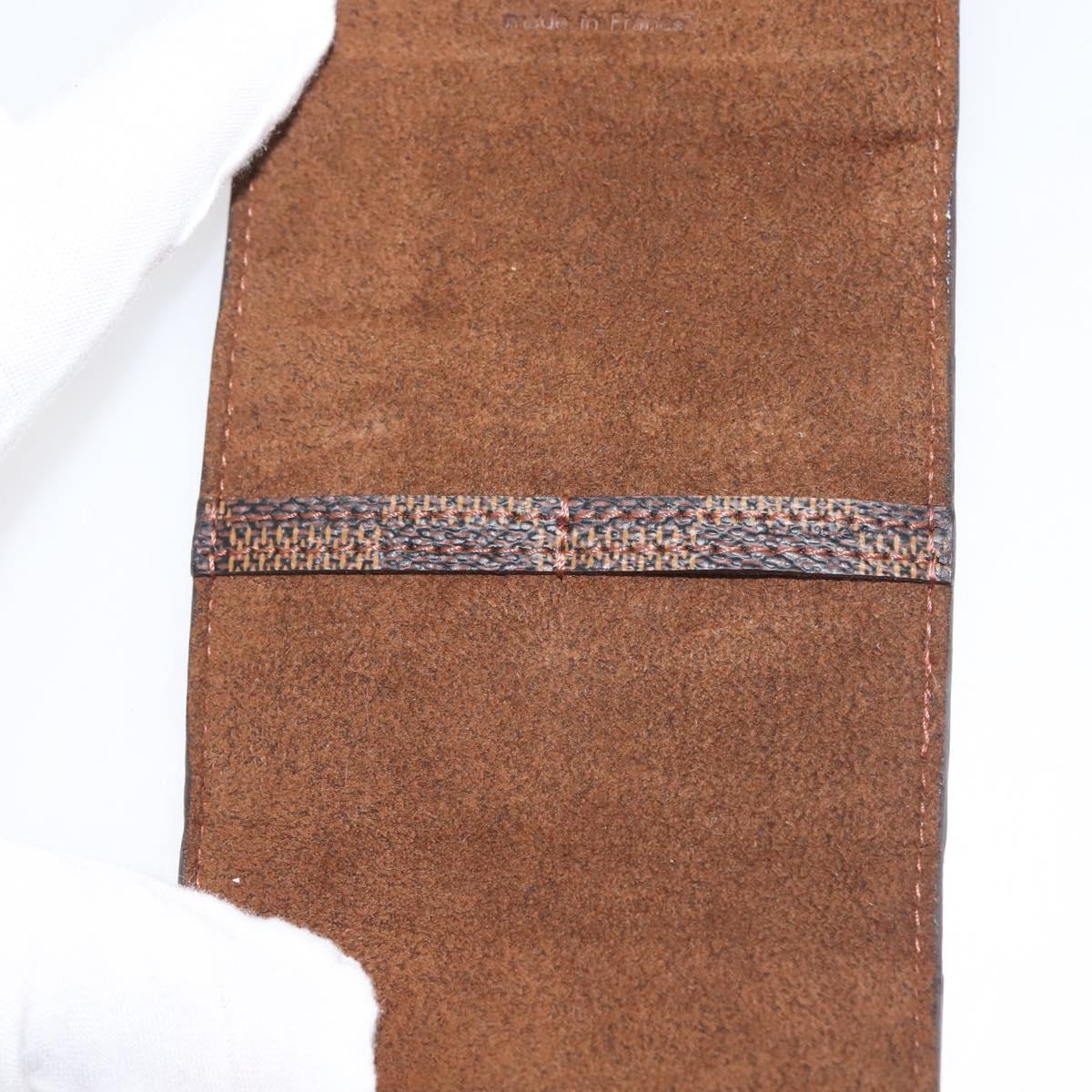 LOUIS VUITTON Damier Ebene Cuffs Cuff Case LV Auth BA6090