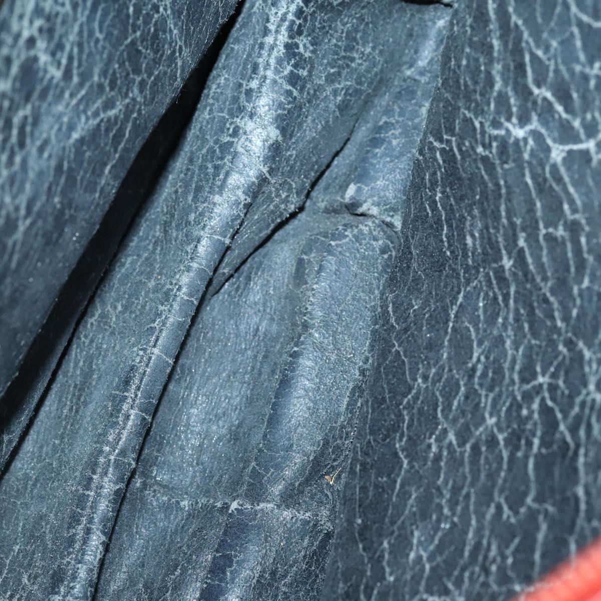 LOEWE Shoulder Bag Leather Orange Gold Auth BA6091