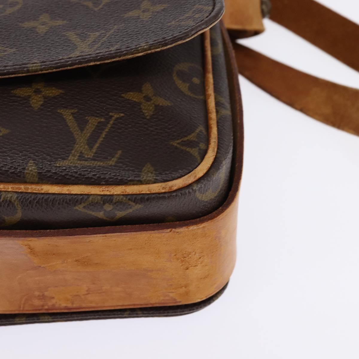 LOUIS VUITTON Monogram Cartouchiere GM Shoulder Bag M51252 LV Auth BA6097