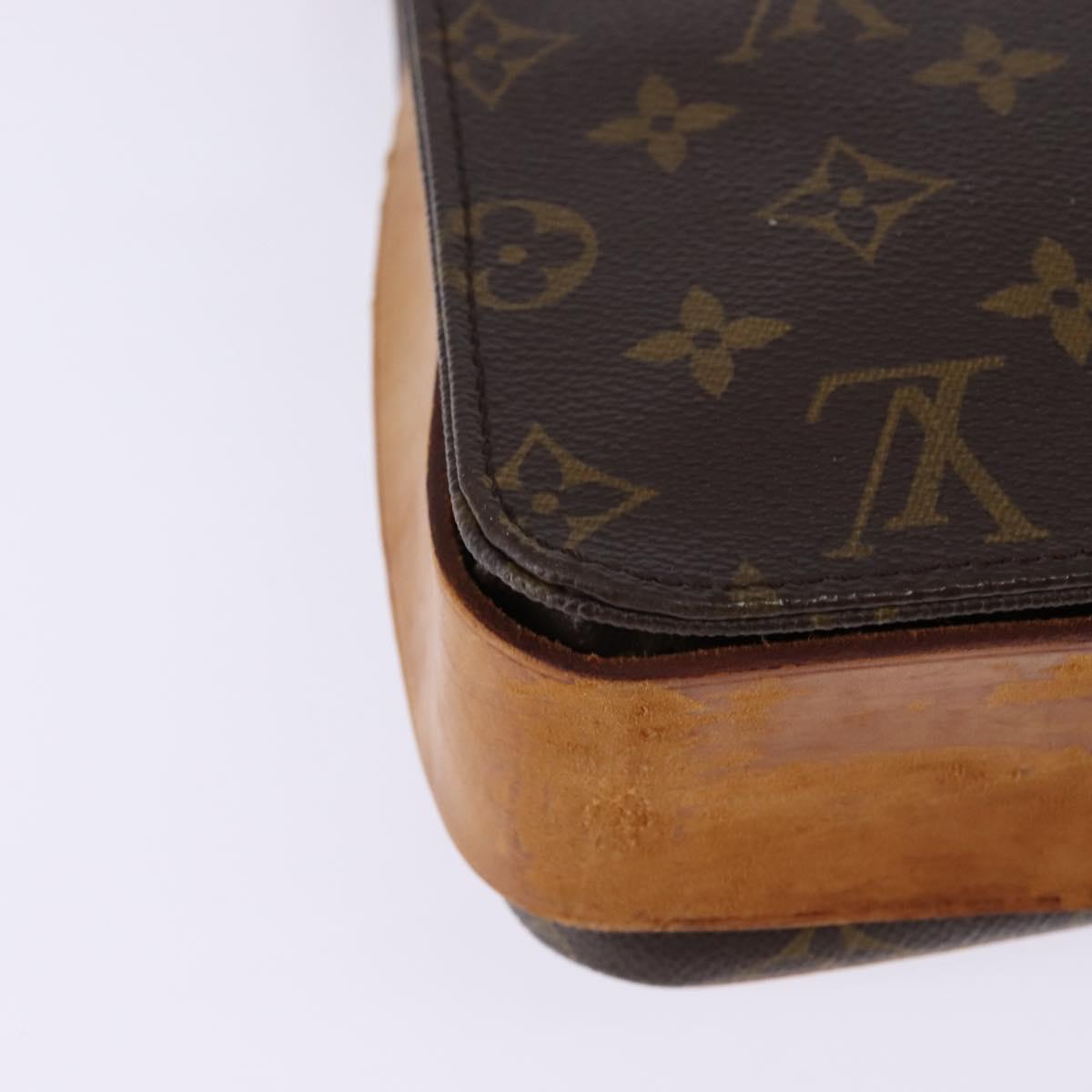 LOUIS VUITTON Monogram Cartouchiere GM Shoulder Bag M51252 LV Auth BA6097