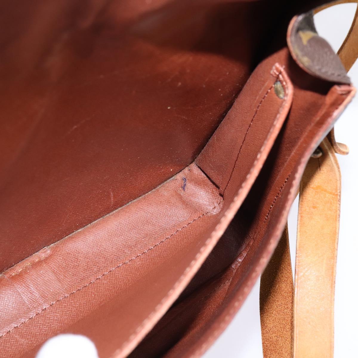 LOUIS VUITTON Monogram Cartouchiere GM Shoulder Bag M51252 LV Auth BA6097