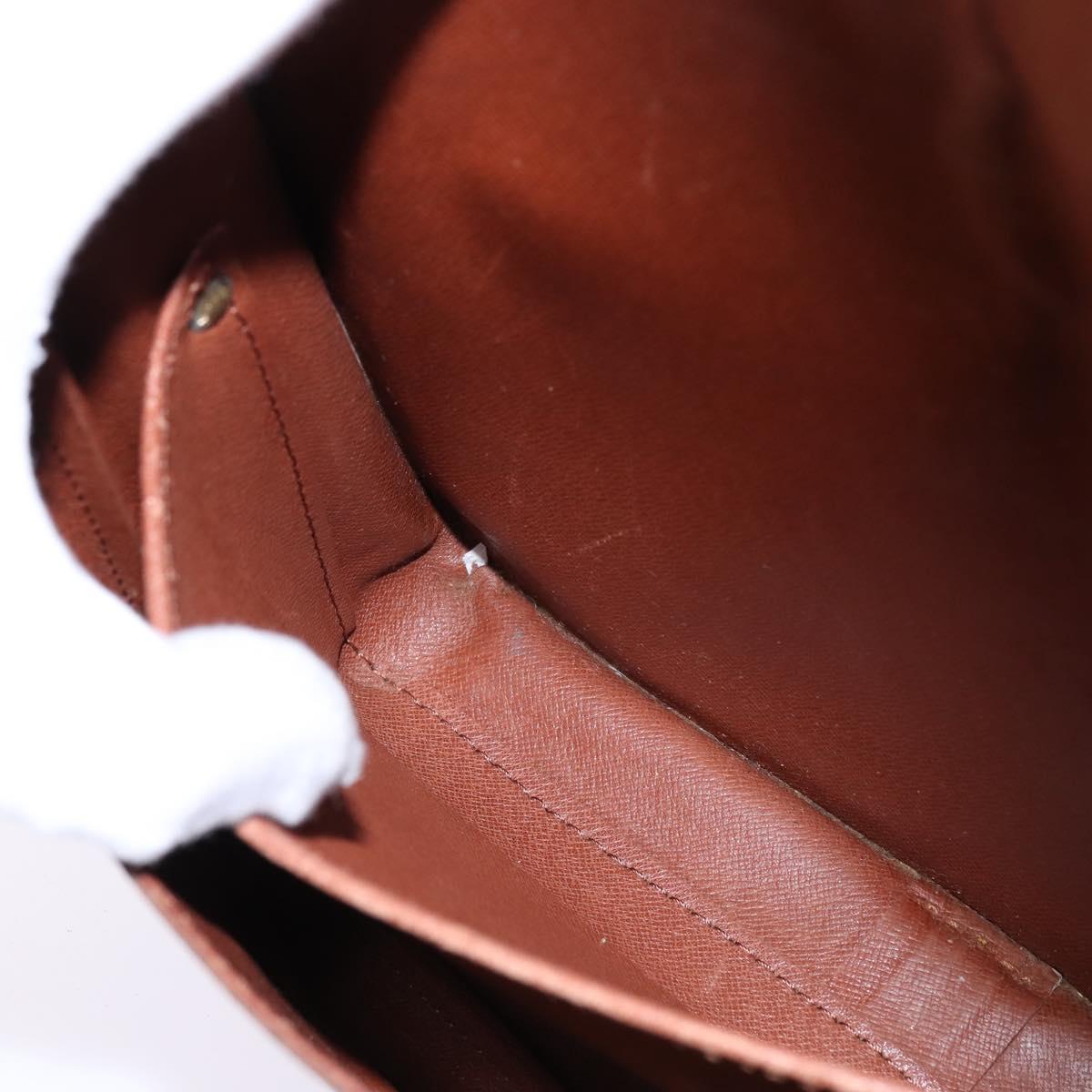 LOUIS VUITTON Monogram Cartouchiere GM Shoulder Bag M51252 LV Auth BA6097