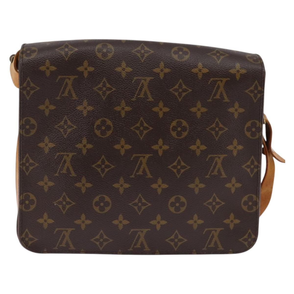 LOUIS VUITTON Monogram Cartouchiere GM Shoulder Bag M51252 LV Auth BA6097