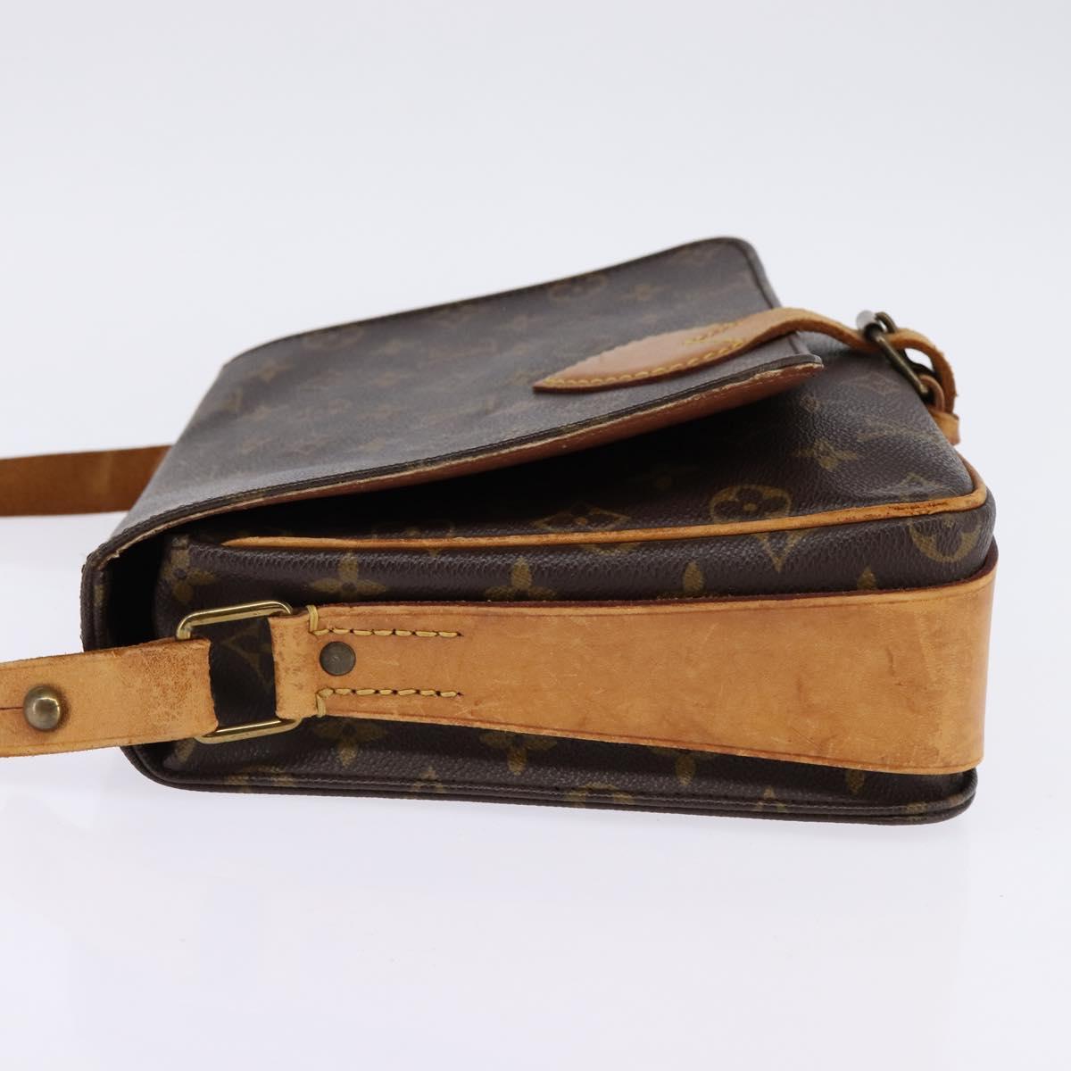 LOUIS VUITTON Monogram Cartouchiere GM Shoulder Bag M51252 LV Auth BA6097