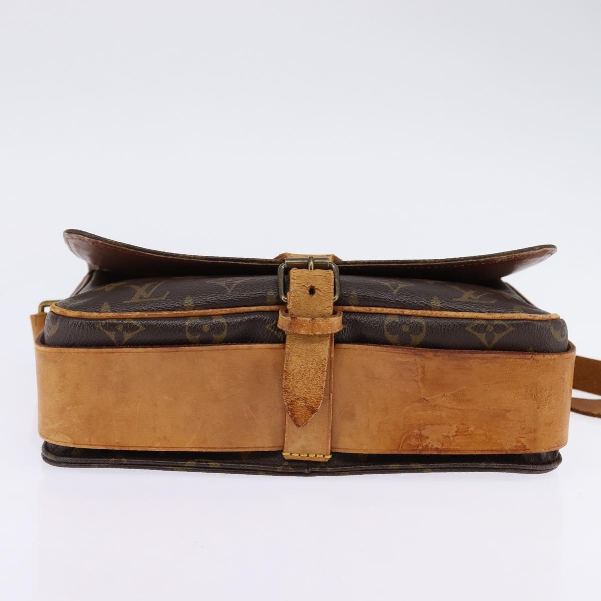 LOUIS VUITTON Monogram Cartouchiere GM Shoulder Bag M51252 LV Auth BA6097