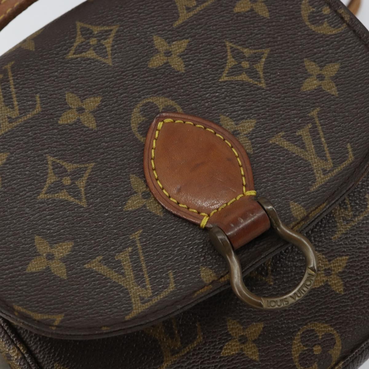 LOUIS VUITTON Monogram Saint Cloud PM Shoulder Bag M51244 LV Auth BA6098