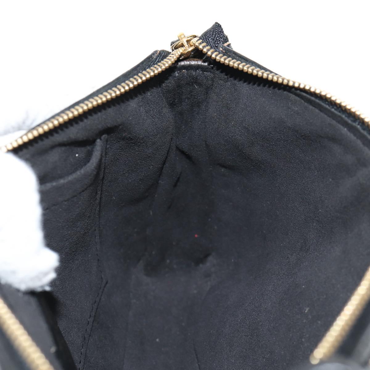 LOUIS VUITTON Monogram Eclipse Sequins Pochette Accessoires M40248 Auth BA6102V