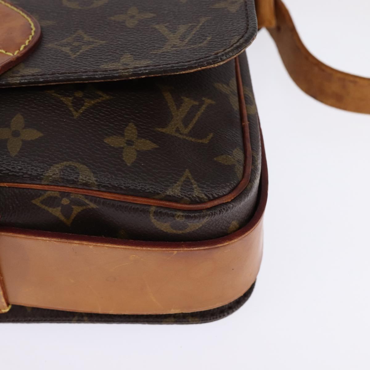 LOUIS VUITTON Monogram Cartouchiere MM Shoulder Bag M51253 LV Auth BA6112