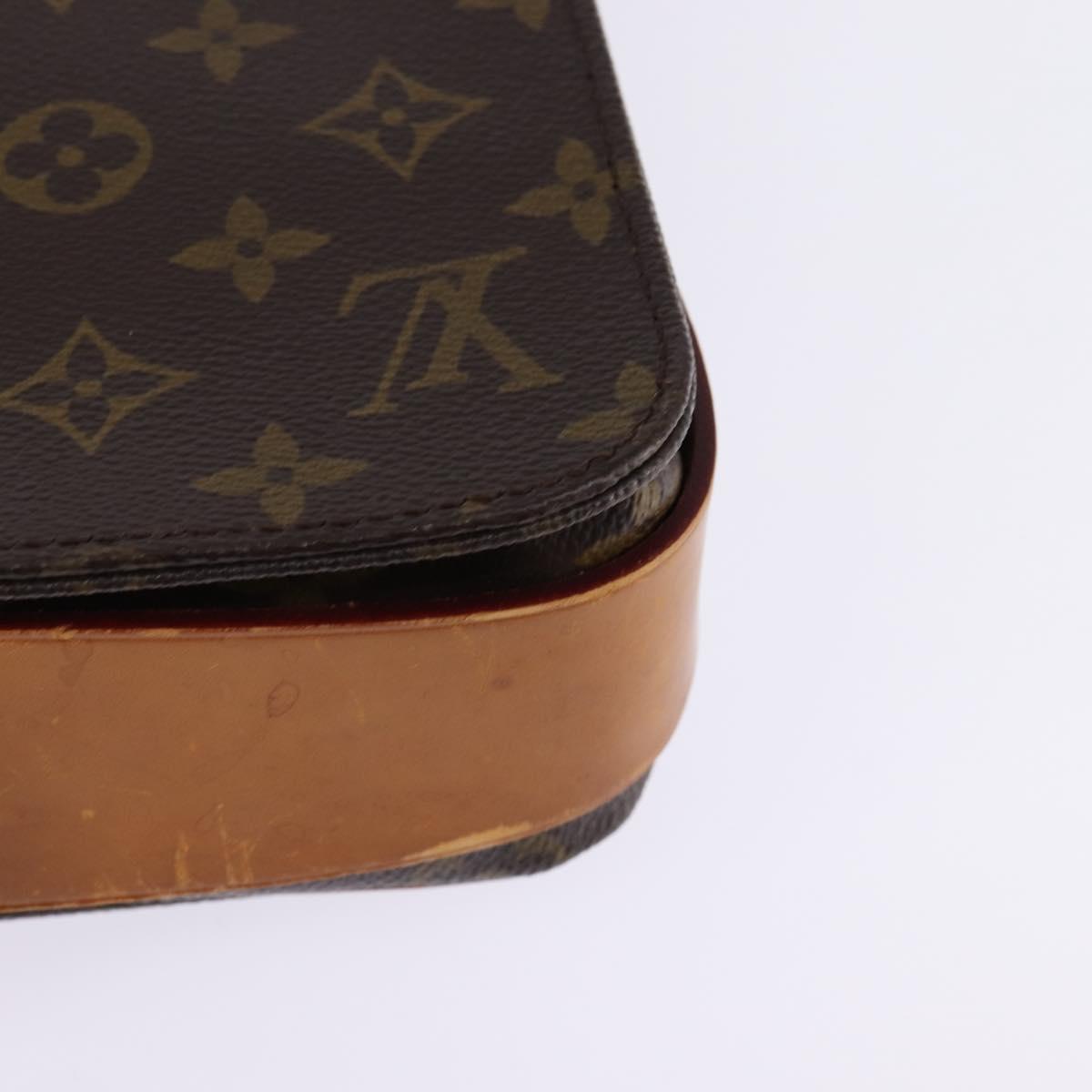LOUIS VUITTON Monogram Cartouchiere MM Shoulder Bag M51253 LV Auth BA6112