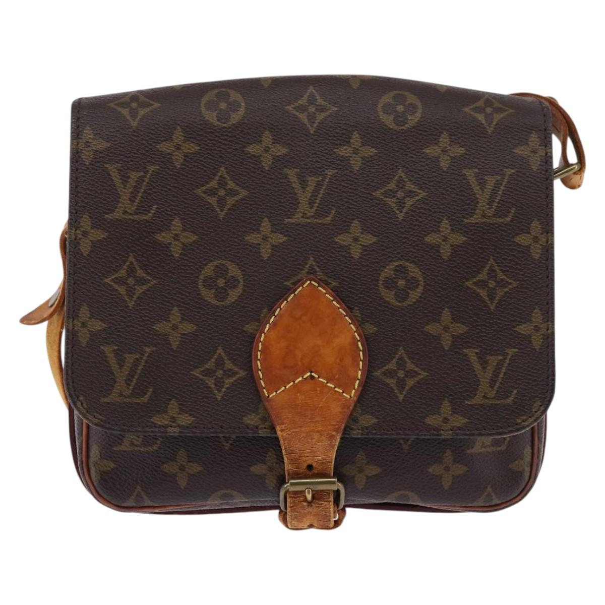 LOUIS VUITTON Monogram Cartouchiere MM Shoulder Bag M51253 LV Auth BA6112