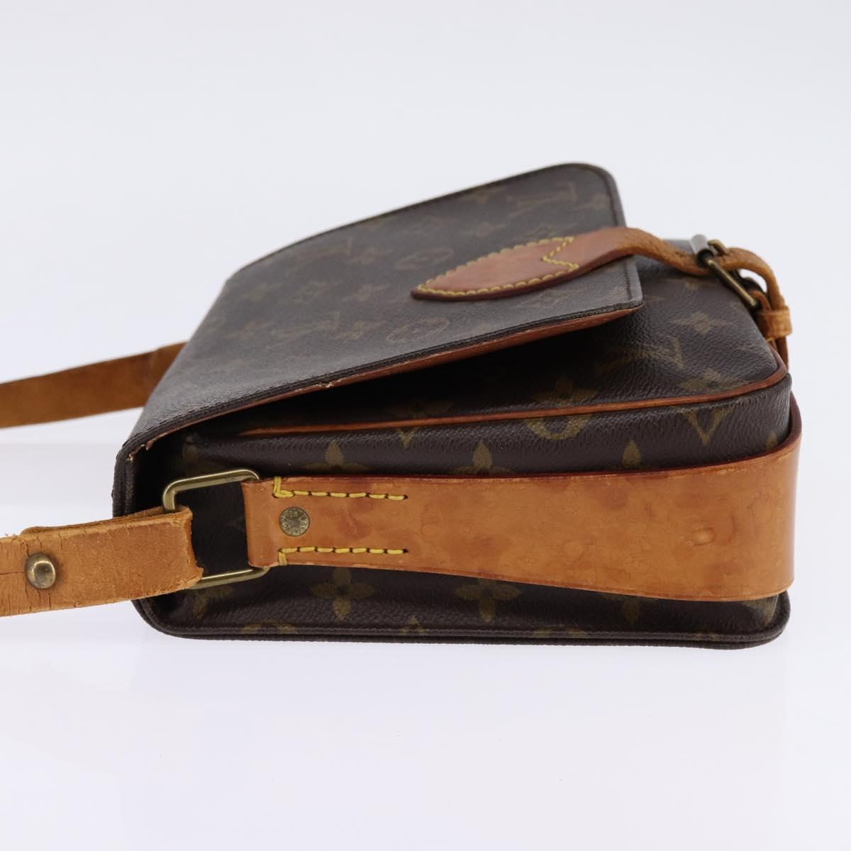 LOUIS VUITTON Monogram Cartouchiere MM Shoulder Bag M51253 LV Auth BA6112