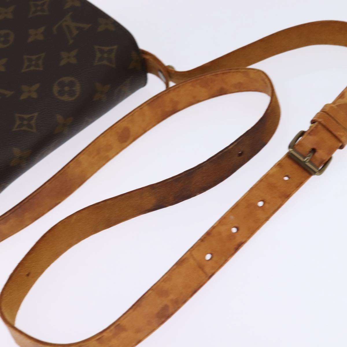 LOUIS VUITTON Monogram Cartouchiere MM Shoulder Bag M51253 LV Auth BA6112