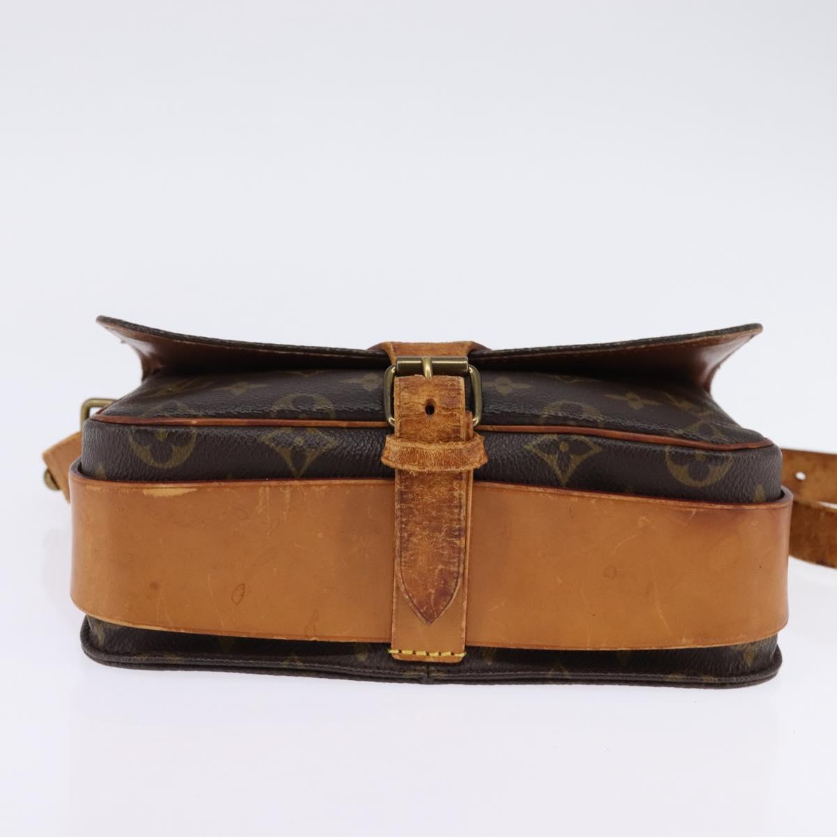 LOUIS VUITTON Monogram Cartouchiere MM Shoulder Bag M51253 LV Auth BA6112