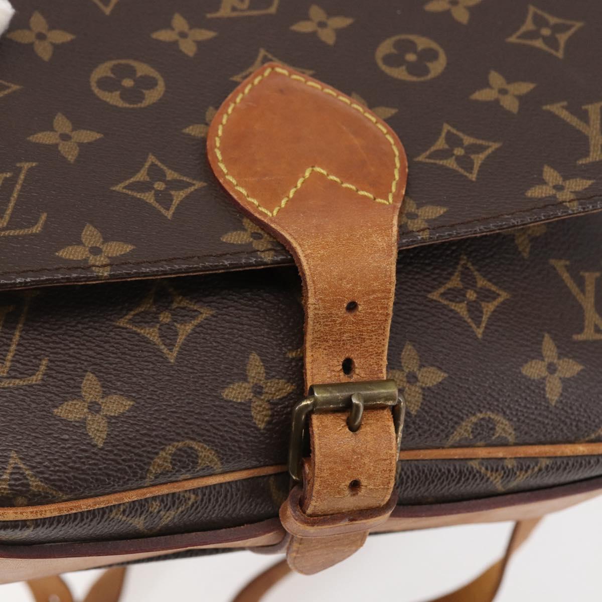 LOUIS VUITTON Monogram Cartouchiere MM Shoulder Bag M51253 LV Auth BA6113