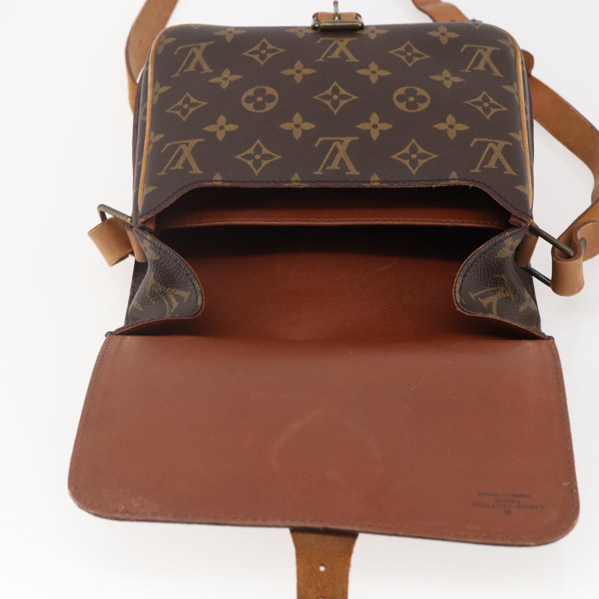 LOUIS VUITTON Monogram Cartouchiere MM Shoulder Bag M51253 LV Auth BA6113