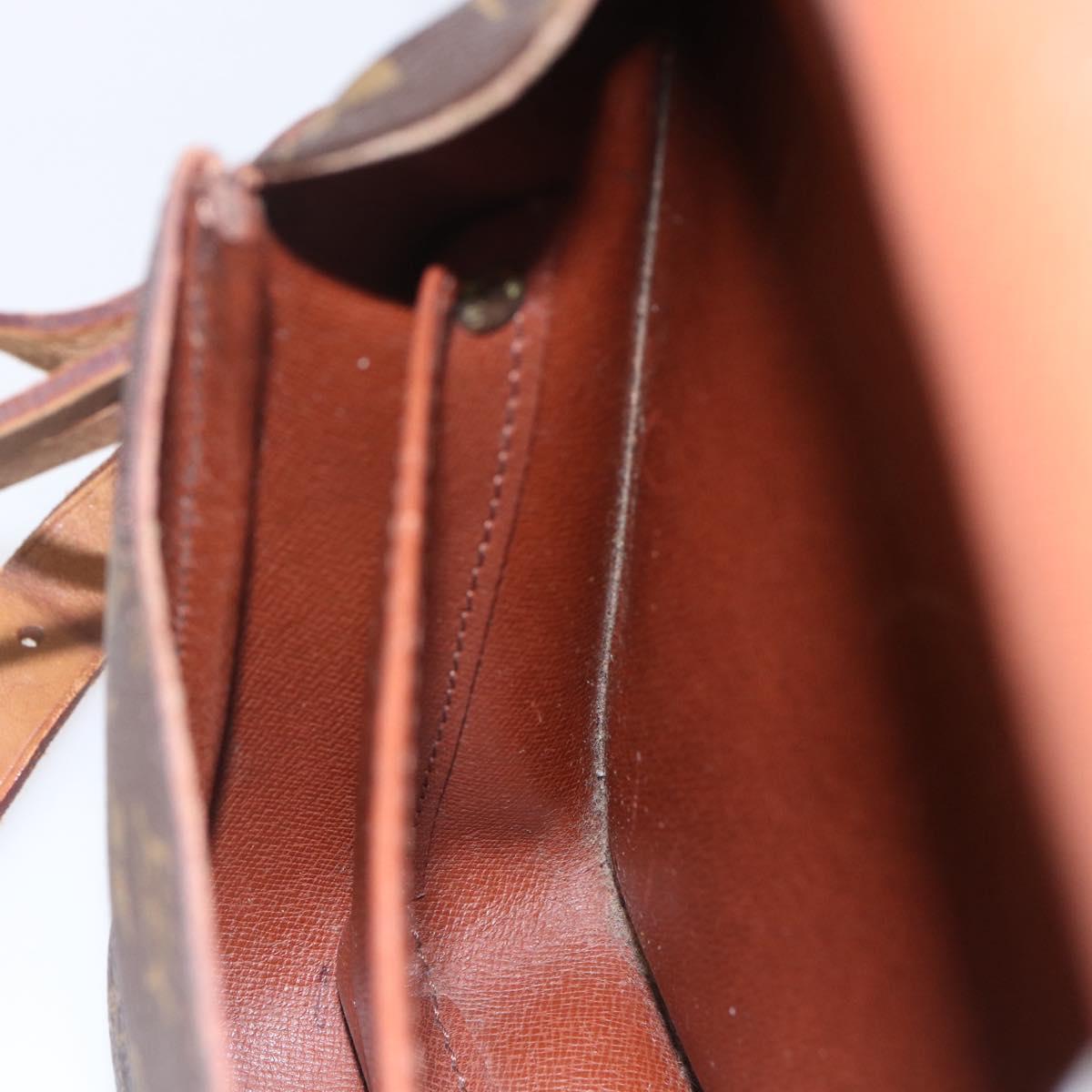 LOUIS VUITTON Monogram Cartouchiere MM Shoulder Bag M51253 LV Auth BA6113