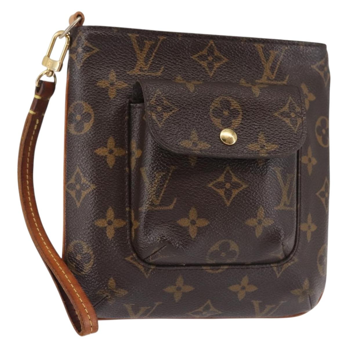 LOUIS VUITTON Monogram Partition Pouch M51901 LV Auth BA6114
