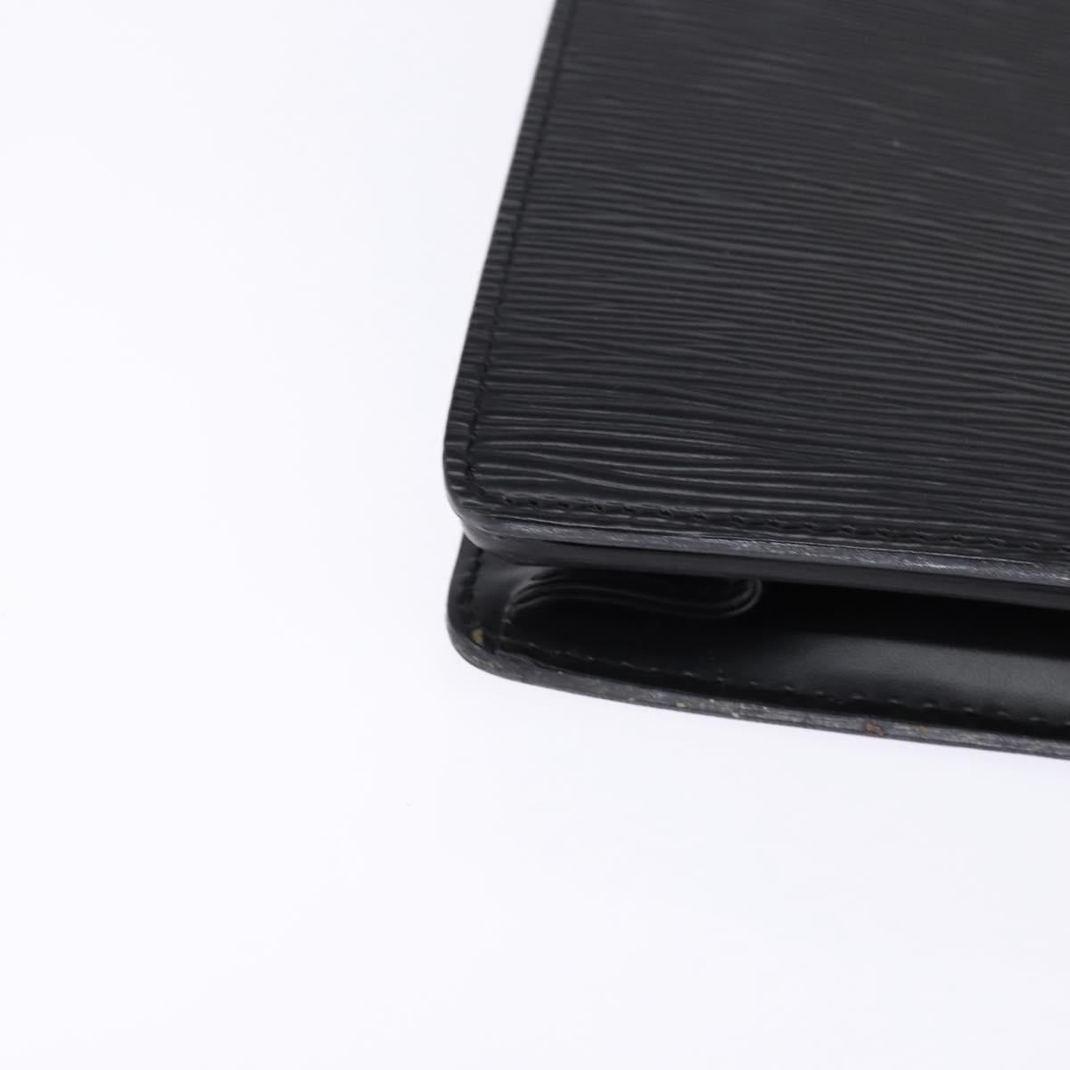 LOUIS VUITTON Epi Serviette Ambassador Business Bag Black M54412 LV Auth BA6117