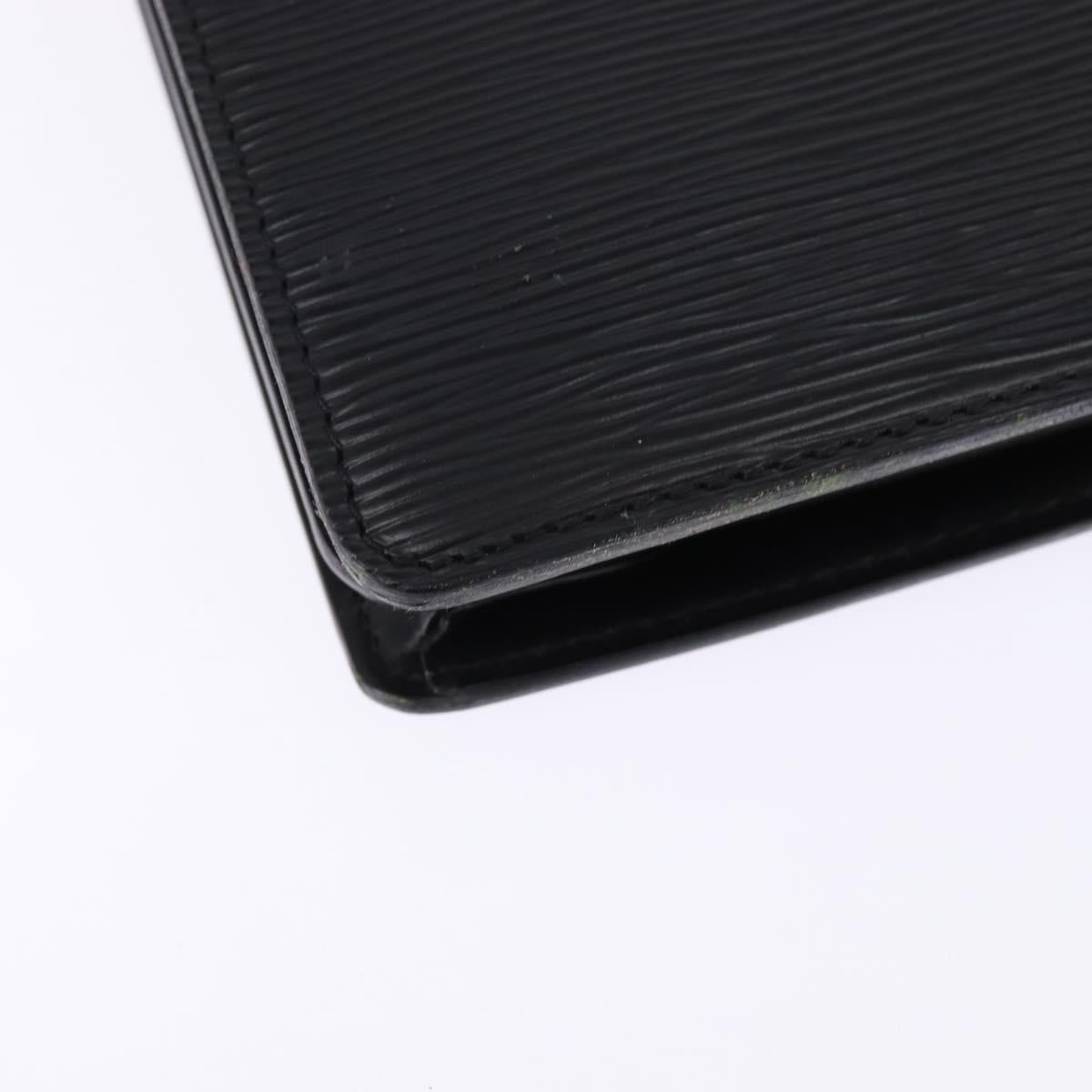 LOUIS VUITTON Epi Serviette Ambassador Business Bag Black M54412 LV Auth BA6117