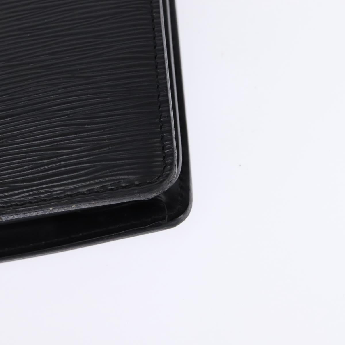 LOUIS VUITTON Epi Serviette Ambassador Business Bag Black M54412 LV Auth BA6117