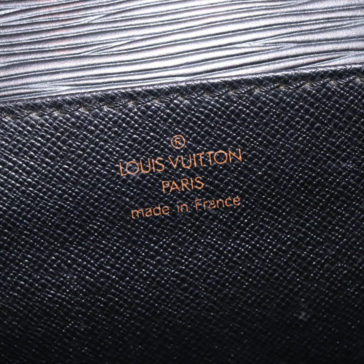 LOUIS VUITTON Epi Serviette Ambassador Business Bag Black M54412 LV Auth BA6117