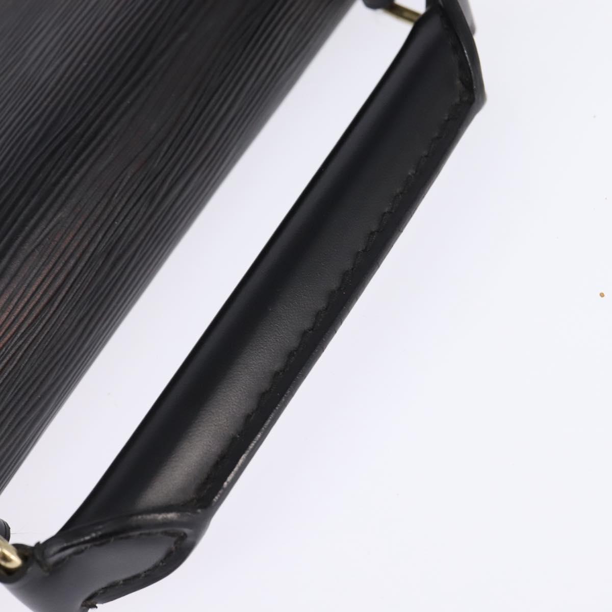 LOUIS VUITTON Epi Serviette Ambassador Business Bag Black M54412 LV Auth BA6117