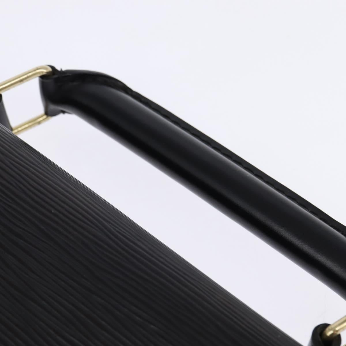 LOUIS VUITTON Epi Serviette Ambassador Business Bag Black M54412 LV Auth BA6117