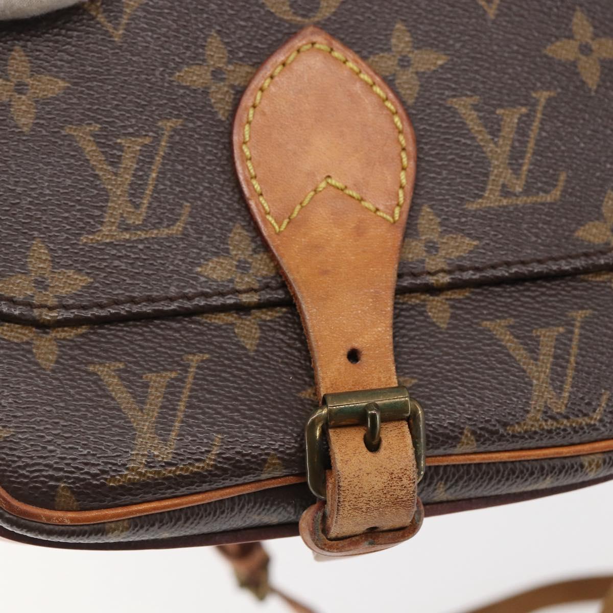 LOUIS VUITTON Monogram Cartouchiere PM Shoulder Bag M51254 LV Auth BA6119