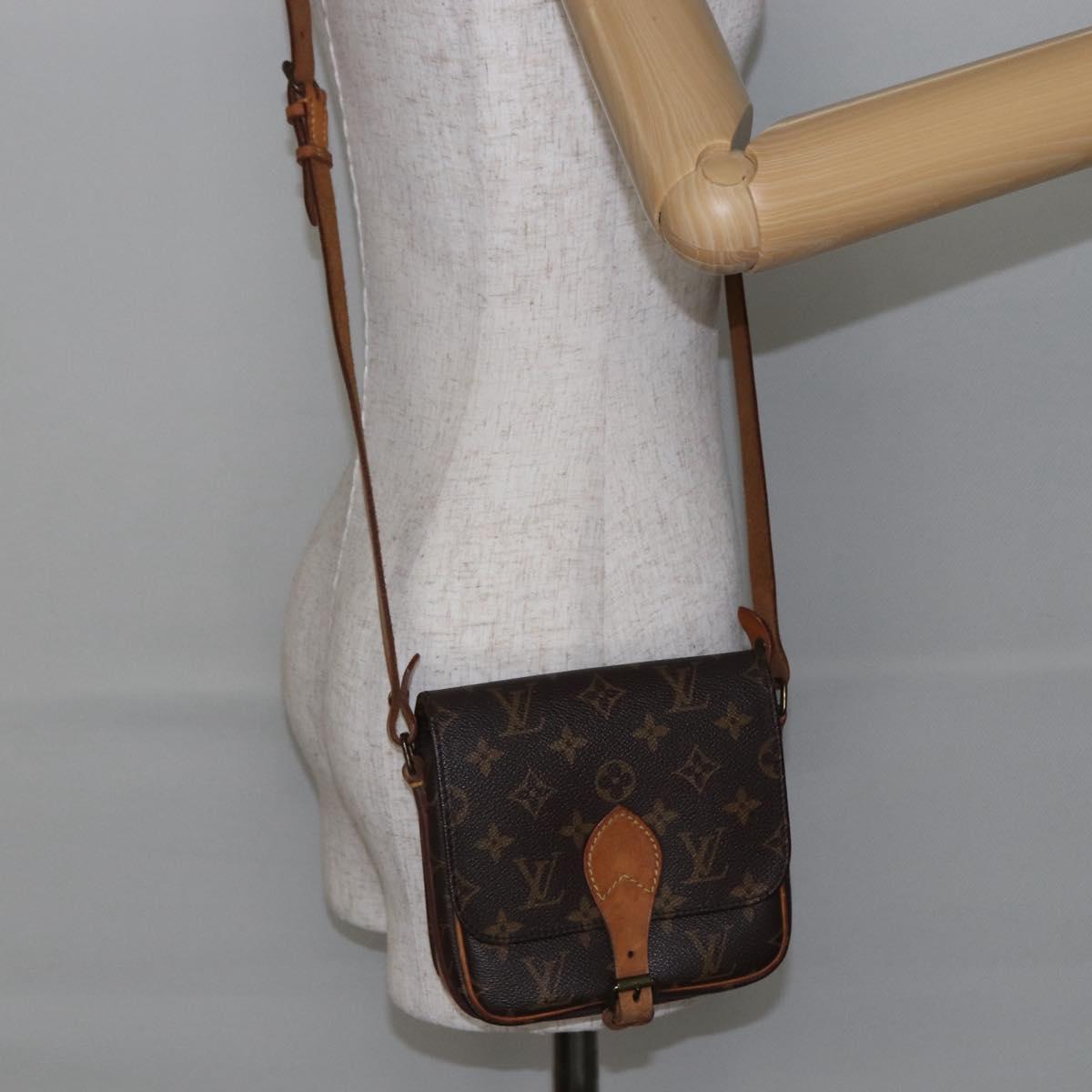 LOUIS VUITTON Monogram Cartouchiere PM Shoulder Bag M51254 LV Auth BA6119