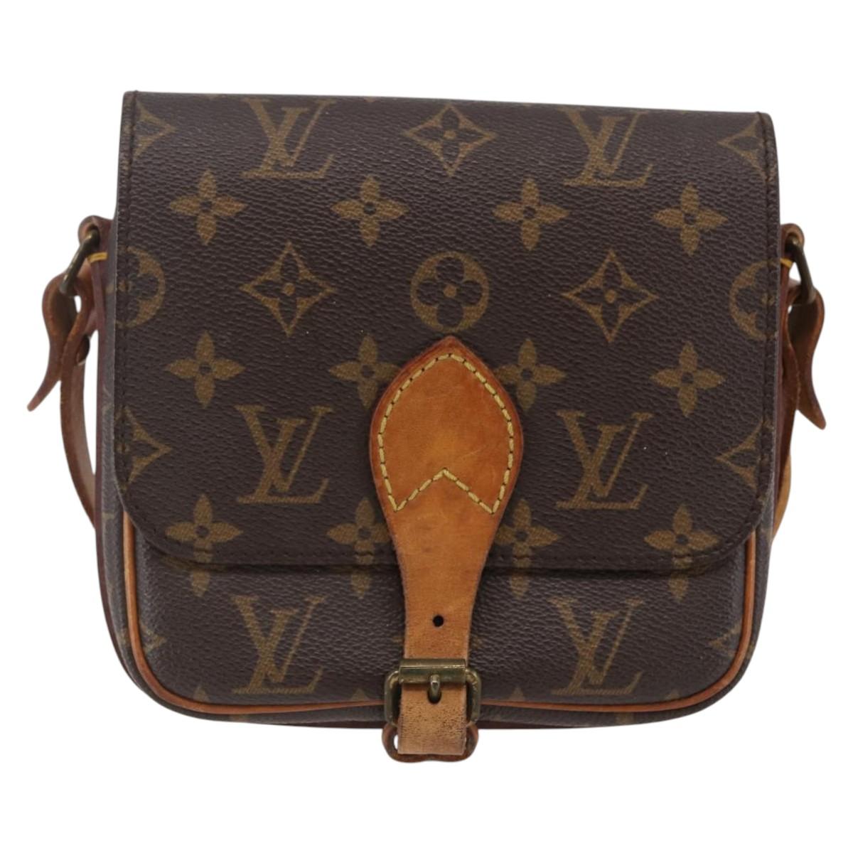 LOUIS VUITTON Monogram Cartouchiere PM Shoulder Bag M51254 LV Auth BA6119