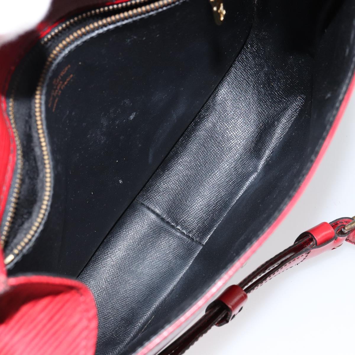 LOUIS VUITTON Epi Saint Cloud GM Shoulder Bag Red M52197 LV Auth BA6120