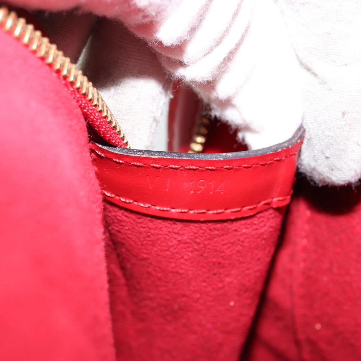 LOUIS VUITTON Epi Lussac Shoulder Bag Red M52287 LV Auth BA6137