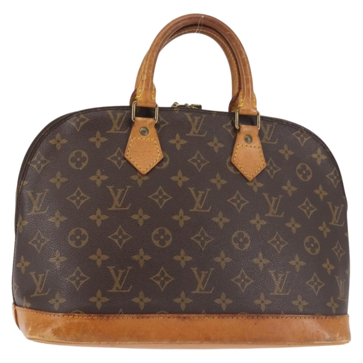 LOUIS VUITTON Monogram Alma Hand Bag M51130 LV Auth BA6141