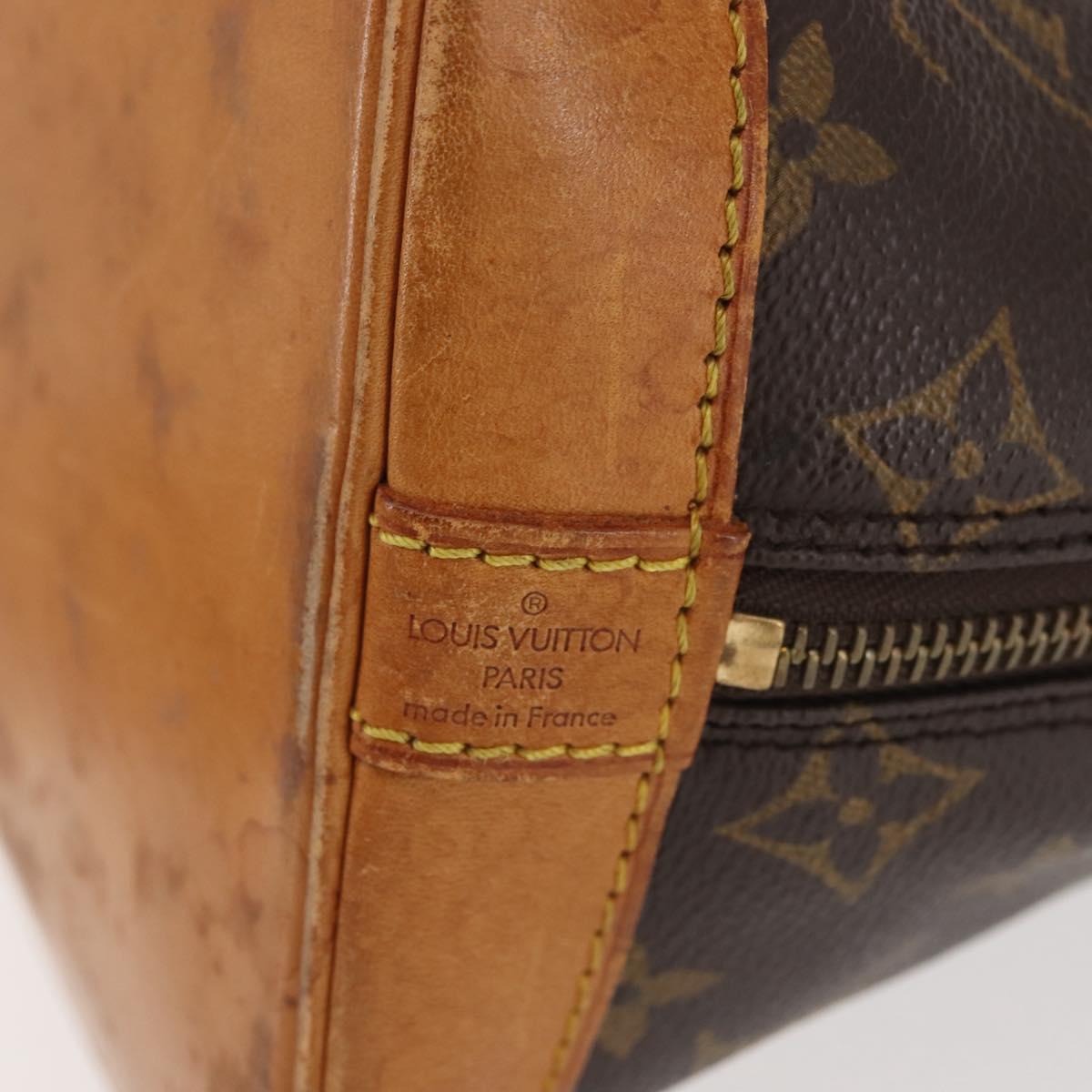 LOUIS VUITTON Monogram Alma Hand Bag M51130 LV Auth BA6141