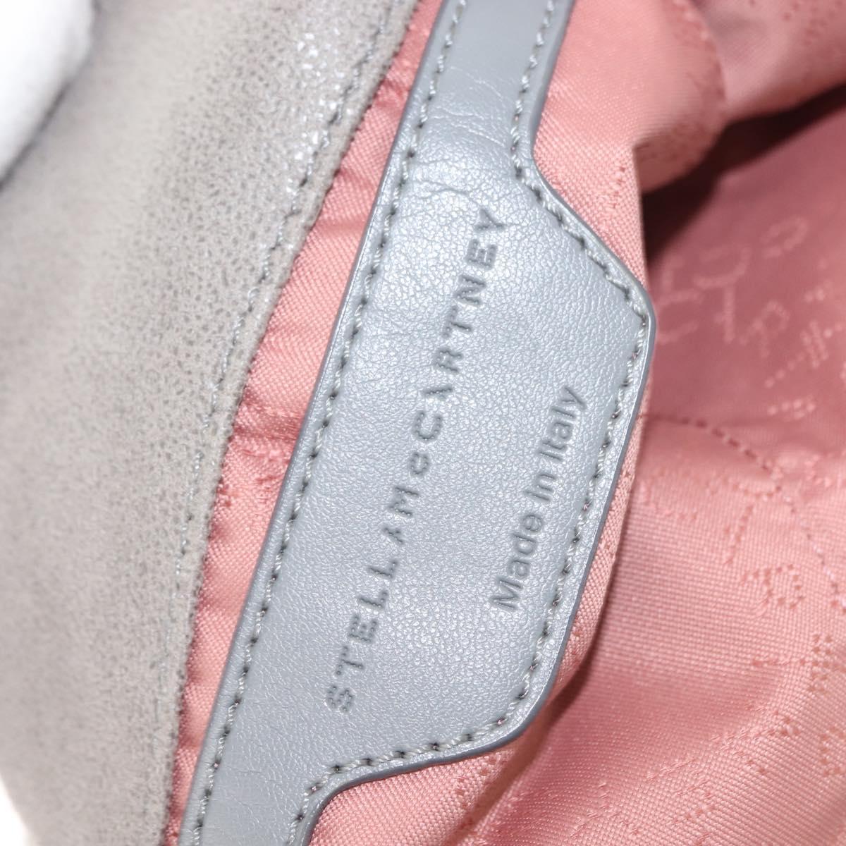 Stella MacCartney Falabella Chain Bag Suede Gray Silver 371223 Auth BA6154