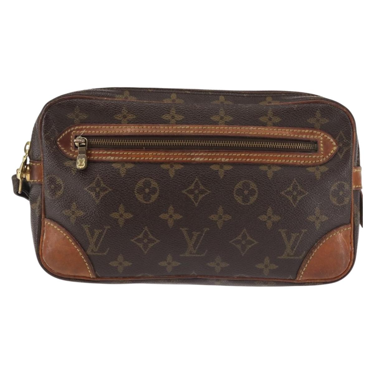 LOUIS VUITTON Monogram Marly Dragonne GM Clutch Bag M51825 LV Auth BA6162