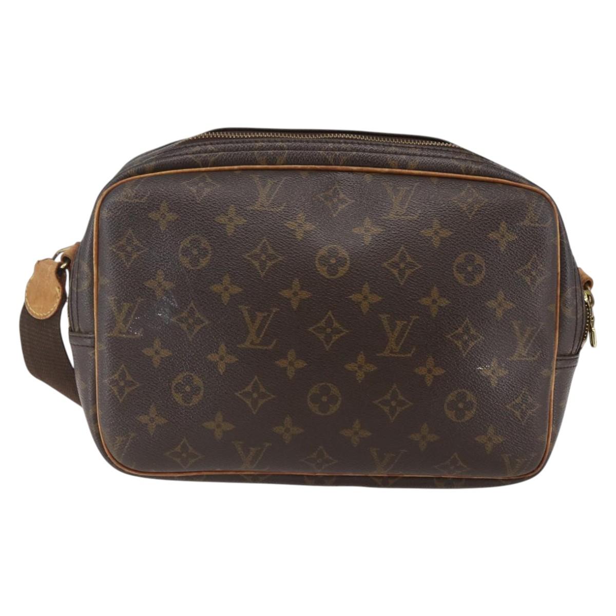 LOUIS VUITTON Monogram Reporter PM Shoulder Bag M45254 LV Auth BA6164